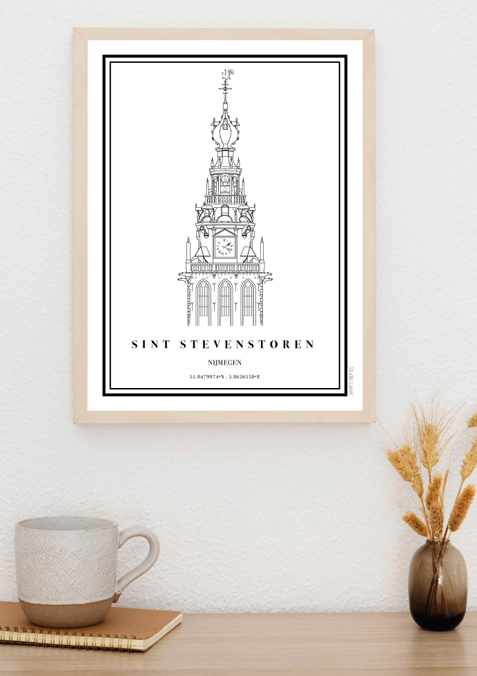 Poster Sint Stevenstoren Nijmegen